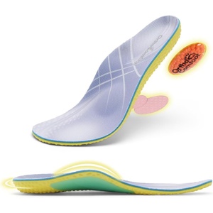 image:imageOrthoComfoot Flat Feet Insoles for Men amp Women  Comfortable Mid Arch Support Orthotics for Overpronation Relief  Plantar Fasciitis Inserts TrimFree Fit Size 11 Men13 WomenW1purple