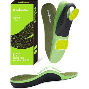 image:imageOrthoComfoot High Arch Support Inserts for Women amp Men  Orthotic Insoles for Plantar Fasciitis Flat Feet Heel Pain Relief Comfortable Arch Shoe Soles for Standing AllDay Size 10 Men12 WomenW1olive