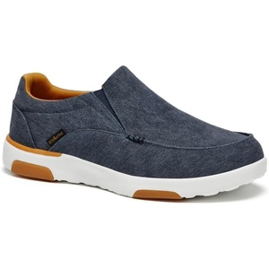 image:imageOrthoComfoot Mens Orthopedic Comfortable SlipOn Shoes with Arch Support Orthotic Loafers for Plantar Fasciitis Canvas Leisure Vintage Flat Walking Shoes for Foot and Heel Pain ReliefW1denim