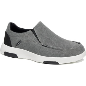 image:imageOrthoComfoot Mens Orthopedic Comfortable SlipOn Shoes with Arch Support Orthotic Loafers for Plantar Fasciitis Canvas Leisure Vintage Flat Walking Shoes for Foot and Heel Pain ReliefW10dark Grey