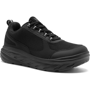 image:imageOrthoComfoot Mens Orthopedic Diabetic Comfortable Wide Walking Shoes  Plantar Fasciitis Fashion Sneakers with Arch Support for Swollen Casual Hammer Toes Shoes for Foot Pain ReliefK1black