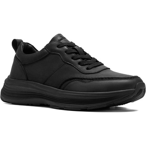 image:imageOrthoComfoot Mens Orthopedic Leather Dress Walking Shoes Comfortable Arch Support Plantar Fasciitis Flat Feet Sneakers Casual Business Work Orthotic Thick Sole Foot Heel Pain Relief OxfordsW1black