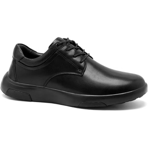 image:imageOrthoComfoot Mens Orthopedic Leather Dress Walking Shoes Comfortable Orthotic Fashion Sneakers with Arch Support Casual Plantar Fasciitis Business Work Oxfords for Foot and Heel Pain ReliefW1black