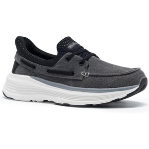 image:imageOrthoComfoot Mens Orthopedic Slip On Loafers Comfortable Arch Support Loafers for Plantar Fasciitis Orthotic Flat Feet Casual Walking Shoes for Foot and Heel Pain ReliefW2black
