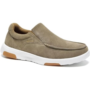 image:imageOrthoComfoot Mens Orthopedic Slip On Loafers Walking Shoes with Arch Support Suede Leather Dress SlipOns Loafers for Plantar Fasciitis Comfortable NonSlip Shoes for Foot and Heel Pain ReliefW4camel