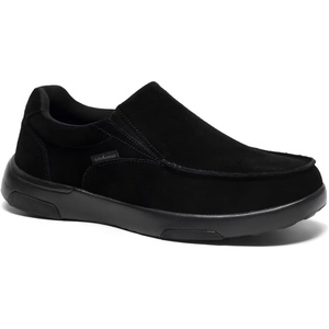 image:imageOrthoComfoot Mens Orthopedic Slip On Loafers Walking Shoes with Arch Support Suede Leather Dress SlipOns Loafers for Plantar Fasciitis Comfortable NonSlip Shoes for Foot and Heel Pain ReliefW1black