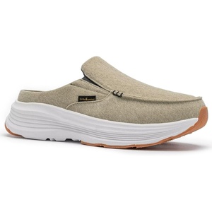 image:imageOrthoComfoot Mens Orthopedic SlipOn Loafers Walking Shoes Casual Comfortable Arch Support Slippers for Plantar Fasciitis Soft Canvas Orthotic Shoes for Foot and Heel Pain ReliefW3khaki