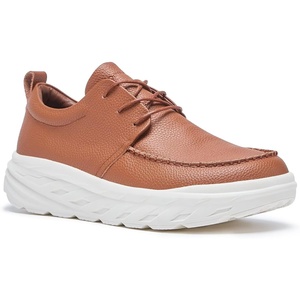 image:imageOrthoComfoot Mens Orthopedic Wide Leather Dress Walking Shoes Diabetic Plantar Fasciitis Arch Support Comfortable Sneakers Business Work Adjustable Fit Orthotic Casual Heel Foot Pain Relief OxfordsK2brown