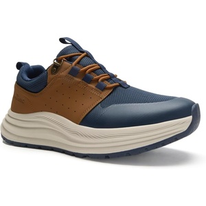 image:imageOrthoComfoot Mens Orthopedic Wide Toe Plantar Fasciitis Shoes Comfortable High Arch Support Trail Running Shoes for Walking amp Hiking Orthotic Tennis Sneakers Relief Flat Feet Feet PainW2blue Brown