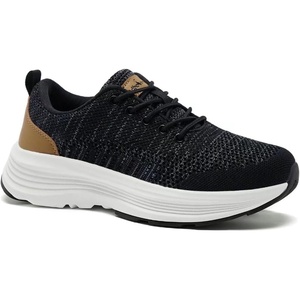 image:imageOrthoComfoot Womens Arch Support Orthopedic Walking SneakersW1 Black Grey