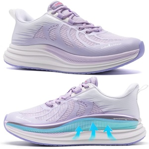 image:imageOrthoComfoot Womens Orthopedic Running Shoes Comfort Arch Support Plantar Fasciitis Orthotic Sports Exercise Fashion Sneakers Casual Gym Tennis Work Walking Shoes for Foot and Heel PainW3light Purple
