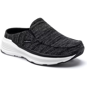 image:imageOrthoComfoot Womens Orthopedic Slip On Loafers Walking Shoes Comfortable Arch Support Slippers for Plantar Fasciitis Casual Soft Flat Feet Orthotic House Shoes for Foot and Heel Pain ReliefW1black
