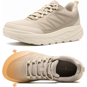 image:imageOrthopedic Shoes for Men Diabetic Wide Comfortable Casual Arch Support Plantar Fasciitis Fashion Sneakers Work Tennis Orthotic High Arch Swollen Feet Walking Shoes for Foot Heel PainK2beige