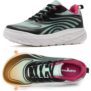 image:imageWomens Orthopedic Diabetic Wide Running Shoes Comfortable Casual Arch Support Plantar Fasciitis Sports Sneakers Orthotic Swollen Feet Work Tennis Walking Shoes for Ankle and Heel Pain ReliefK3black Grey Blue