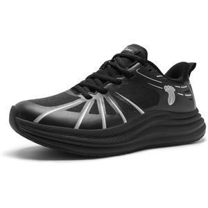 image:imageWomens Orthopedic Road Running Shoes Comfortable Arch Support Plantar Fasciitis Orthotic Athletic Sports Sneakers Casual Flat Feet High Arch Tennis Work Walking Shoes for Foot Heel and Pain ReliefW1black