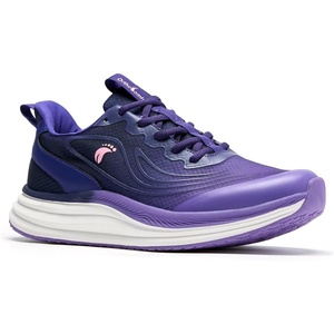 image:imageWomens Orthopedic Road Running Shoes Comfortable Arch Support Plantar Fasciitis Sports Sneakers Casual Orthotic High Arch Flat Feet Tennis Work Walking Shoes for Foot Heel and Pain ReliefW2purple
