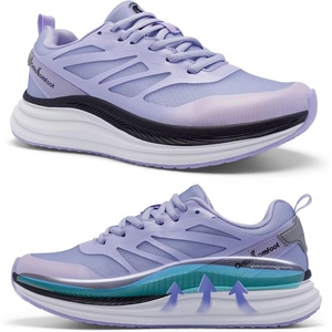 image:imageWomens Orthopedic Road Running Shoes Comfortable Arch Supports Plantar Fasciitis Orthotic Athletic Sneakers Casual Supportive Flat Feet High Arch Walking Shoes for Foot Heel and Pain ReliefW4purple