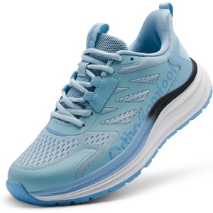 image:imageWomens Orthopedic Trail Running Shoes Comfortable Arch Support Plantar Fasciitis Orthotic Athletic Fashion Sneakers Flat Feet Casual Walking Hiking Tennis Shoes for Foot Heel and Pain ReliefW2light Blue
