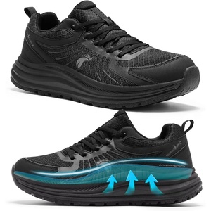 image:imageWomens Orthopedic Waterproof Trail Running Shoes Comfortable Arch Support Plantar Fasciitis Orthotic Athletic Sneakers Casual Flat Feet Sports Hiking Shoes for Foot Heel and Pain ReliefW1black