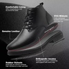 image:imageMens Orthopedic Business Chukka Boots Comfortable Arch Support Plantar Fasciitis Tuxedo Dress Leather Walking Ankle Mid Boot Orthotics Flat Feet Casual Oxford for Foot and Heel Pain ReliefW1black