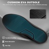 image:imageMens Orthopedic Business Leather Dress Shoes Comfortable Arch Support Plantar Fasciitis Formal Oxford Casual Orthotic Flat Feet Walking Shoes for Foot and Ankle Pain ReliefBlack