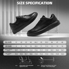 image:imageMens Orthopedic Business Leather Dress Shoes Comfortable Arch Support Plantar Fasciitis Formal Oxford Casual Orthotic Flat Feet Walking Shoes for Foot and Ankle Pain ReliefBlack