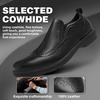 image:imageMens Orthopedic Business Leather Dress Shoes Comfortable Arch Support Plantar Fasciitis Formal Tuxedo Oxford Casual Flat Feet Modern Wingtip Slip On Loafers for Foot and Ankle Pain ReliefW1black1