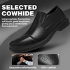 image:imageMens Orthopedic Business Leather Dress Shoes Comfortable Arch Support Plantar Fasciitis Formal Tuxedo Oxford Casual Flat Feet Modern Wingtip Slip On Loafers for Foot and Ankle Pain ReliefW1black