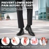 image:imageMens Orthopedic Business Leather Dress Shoes Comfortable Arch Support Plantar Fasciitis Formal Tuxedo Oxford Casual Flat Feet Modern Wingtip Slip On Loafers for Foot and Ankle Pain ReliefW1black1