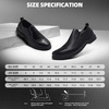 image:imageMens Orthopedic Business Leather Dress Shoes Comfortable Arch Support Plantar Fasciitis Formal Tuxedo Oxford Casual Flat Feet Modern Wingtip Slip On Loafers for Foot and Ankle Pain ReliefW1black1