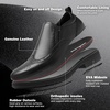 image:imageMens Orthopedic Business Leather Dress Shoes Comfortable Arch Support Plantar Fasciitis Formal Tuxedo Oxford Casual Flat Feet Modern Wingtip Slip On Loafers for Foot and Ankle Pain ReliefW1black1