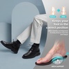 image:imageMens Orthopedic Leather Chukka Boots Comfortable Arch Support Plantar Fasciitis Tuxedo Dress Walking Ankle Mid Derby Boot Orthotics Flat Feet Casual Wingtip Oxford for Foot and Heel Pain ReliefW1black