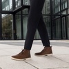 image:imageMens Orthopedic Leather Chukka Boots Comfortable Arch Support Plantar Fasciitis Tuxedo Dress Walking Ankle Mid Derby Boot Orthotics Flat Feet Casual Wingtip Oxford for Foot and Heel Pain ReliefW2dark Brown
