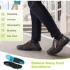 image:imageMens Orthopedic Leather Dress Walking Shoes Comfortable Orthotic Plantar Fasciitis Oxford Shoes with Arch Support Flat Feet Casual Business SlipOn Loafers for Foot and Heel Pain ReliefW2brown