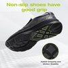 image:imageMens Orthopedic Leather Dress Walking Shoes Comfortable Orthotic Plantar Fasciitis Oxford Shoes with Arch Support Flat Feet Casual Business SlipOn Loafers for Foot and Heel Pain ReliefW1black