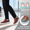 image:imageMens Orthopedic Wide Business Leather Dress Shoes  Arch Support Plantar Fasciitis Classic Oxford  Comfortable Cap Toe Orthotics Patent Tuxedo Sneakers for Foot and Heel Pain ReliefWk3brown