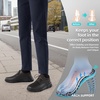 image:imageMens Orthopedic Wide Business Leather Dress Shoes  Arch Support Plantar Fasciitis Classic Oxford  Comfortable Cap Toe Orthotics Patent Tuxedo Sneakers for Foot and Heel Pain ReliefWk2brown