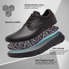 image:imageMens Orthopedic Wide Business Leather Dress Shoes  Arch Support Plantar Fasciitis Classic Oxford  Comfortable Cap Toe Orthotics Patent Tuxedo Sneakers for Foot and Heel Pain ReliefWk2brown