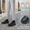 image:imageMens Orthopedic Wide Business Leather Dress Shoes  Arch Support Plantar Fasciitis Classic Oxford  Comfortable Cap Toe Orthotics Patent Tuxedo Sneakers for Foot and Heel Pain ReliefWk1black