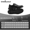 image:imageMens Orthopedic Wide Business Leather Dress Shoes  Arch Support Plantar Fasciitis Classic Oxford  Comfortable Cap Toe Orthotics Patent Tuxedo Sneakers for Foot and Heel Pain ReliefWk1black