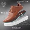 image:imageOrthoComfoot Mens Orthopedic Business Leather Dress Shoes  Wide Arch Support Plantar Fasciitis Orthotics Oxford  Cap Toe Comfort Patent Tuxedo Sneakers for Foot and Heel Pain ReliefK2brown