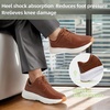 image:imageOrthoComfoot Mens Orthopedic Leather Dress Walking Shoes Comfortable Arch Support Business Work Oxfords for Plantar Fasciitis Orthotic Casual Thick Sole Sneakers for Foot and Heel Pain ReliefW2brown