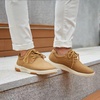 image:imageOrthoComfoot Mens Orthopedic Leather Dress Walking Shoes Comfortable Arch Support Fashion Sneakers for Plantar Fasciitis Orthotic Causal Business Shoes for Heel Foot Pain ReliefW2brown