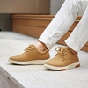 image:imageOrthoComfoot Mens Orthopedic Leather Dress Walking Shoes Comfortable Arch Support Fashion Sneakers for Plantar Fasciitis Orthotic Causal Business Shoes for Heel Foot Pain ReliefW2brown