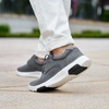 image:imageOrthoComfoot Mens Orthopedic Leather Dress Walking Shoes Comfortable Arch Support Fashion Sneakers for Plantar Fasciitis Orthotic Causal Business Shoes for Heel Foot Pain ReliefW1dark Gray