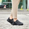 image:imageOrthoComfoot Mens Orthopedic Leather Dress Walking Shoes Comfortable Plantar Fasciitis Oxfords with Arch Support Business Diabetic SlipOn Loafers for Foot and Heel Pain ReliefW1black