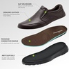 image:imageOrthoComfoot Mens Orthopedic Leather Dress Walking Shoes Comfortable Plantar Fasciitis Oxfords with Arch Support Business Diabetic SlipOn Loafers for Foot and Heel Pain ReliefW2coffee
