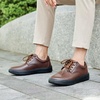image:imageOrthoComfoot Mens Orthopedic Leather Dress Walking Shoes Comfortable Plantar Fasciitis Sneakers with Arch Support for Orthotic Casual Business Work Shoes for Foot and Heel Pain ReliefW2brown