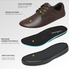 image:imageOrthoComfoot Mens Orthopedic Leather Dress Walking Shoes Comfortable Plantar Fasciitis Sneakers with Arch Support for Orthotic Casual Business Work Shoes for Foot and Heel Pain ReliefW2brown