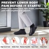image:imageOrthoComfoot Mens Orthopedic Leather Loafers  Arch Support SlipOn Shoes for Plantar Fasciitis Flat Feet amp Heel Pain Relief Comfortable Casual Work Walking Dress ShoesK1black